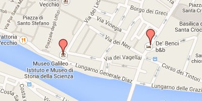 Harta Florenta - Obiective Turistice